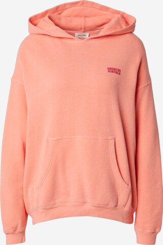 AMERICAN VINTAGE Sweatshirt 'IZUBIRD' in Orange: front