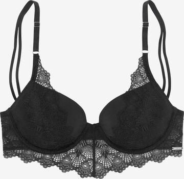 s.Oliver - Push-up Soutien em preto: frente