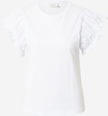 Kaffe Shirt 'Raka' in White: front