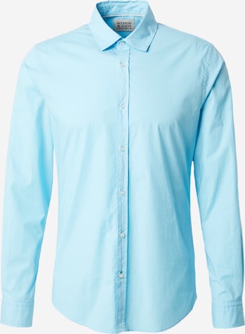 SCOTCH & SODA Regular fit Skjorta 'Essential' i blå: framsida