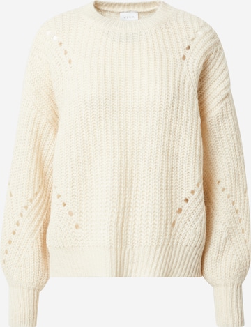 VILA Sweater in White: front