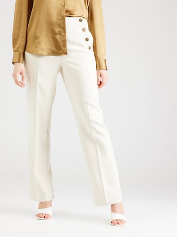 VERO MODA Regular Pleated Pants 'GABRIELLA' in Beige: front