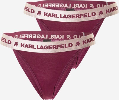 Karl Lagerfeld Slip in puder / weinrot, Produktansicht