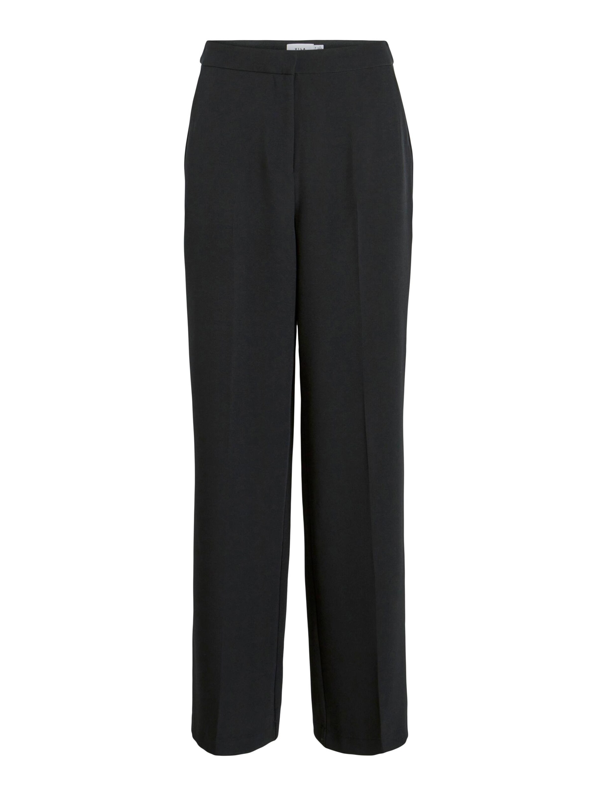 Loosefit Pantaloni con piega frontale 'JASMINA' di VILA in nero: frontale