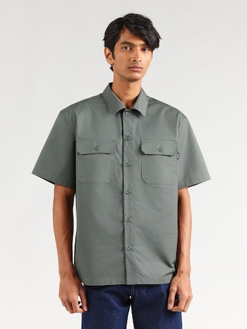 Vintage Industries Comfort Fit Košeľa 'Dexter' - Zelená: predná strana