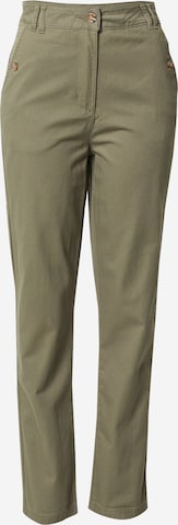 Regular Pantalon chino Oasis en vert : devant