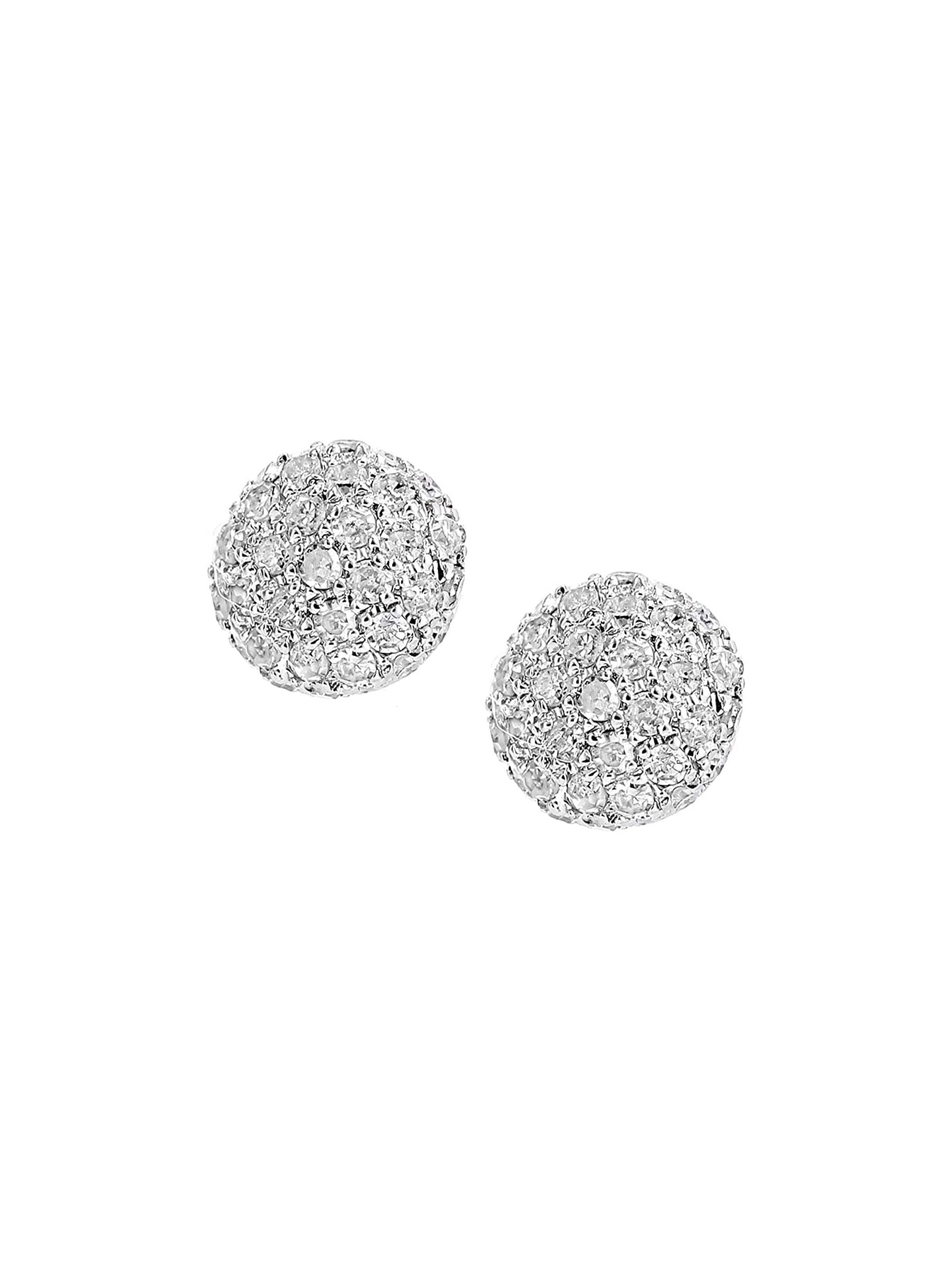Boucles d'oreilles DIAMANT LETERNEL en argent : devant