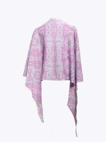 LANARTO slow fashion Wrap 'Blütenzauber' in Purple: front