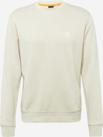 BOSS Sweatshirt 'Westart' in Beige: voorkant