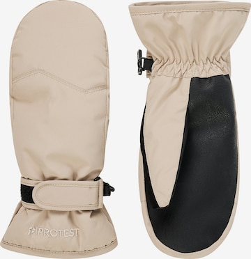 Gants de sport 'PRTKING JR' PROTEST en beige : devant
