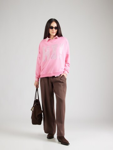 miss goodlife Collegepaita 'Hi!' värissä vaaleanpunainen