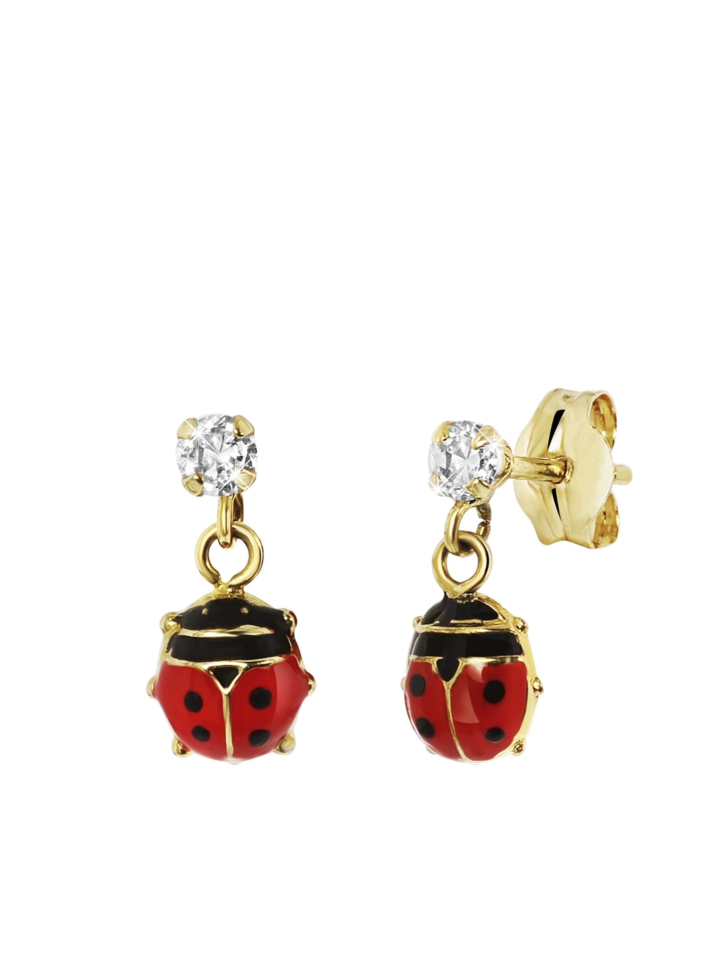 Lucardi Ohrringe 'Klassisch' in Mischfarben: Vorderseite