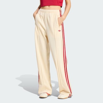 ADIDAS ORIGINALS Široký strih Nohavice 'Firebird' - Béžová: predná strana