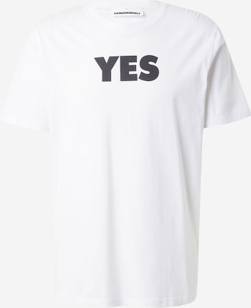 T-Shirt 'ADONI MAYBE' ARMEDANGELS en blanc : devant
