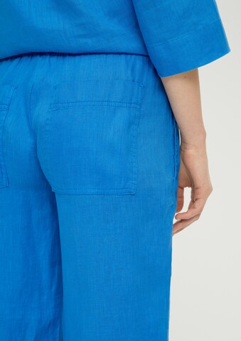 s.Oliver - Pierna ancha Pantalón en azul