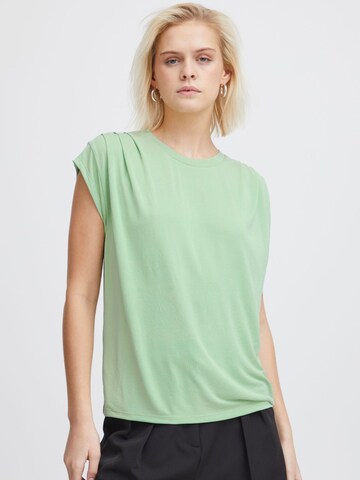 ICHI Shirt ' LISKEN ' in Green: front