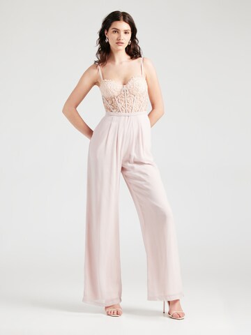 Tuta jumpsuit di Laona in beige: frontale