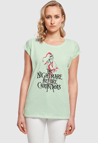 T-shirt 'The Nightmare Before Christmas - Santa' ABSOLUTE CULT en vert : devant
