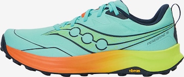 Chaussure de course 'PEREGRINE 16' saucony en bleu : devant