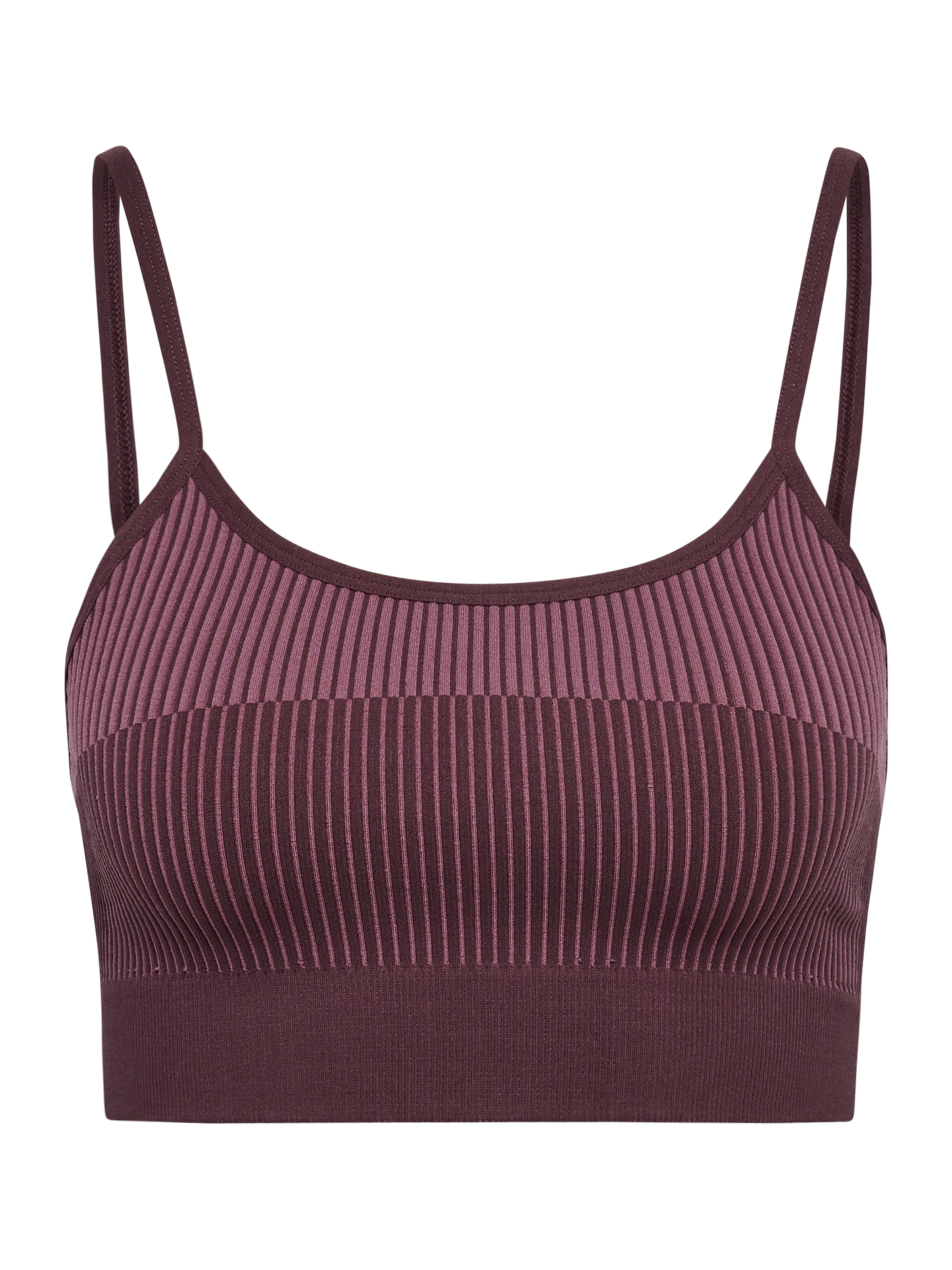 Bustier Soutien-gorge de sport Hummel en marron : devant