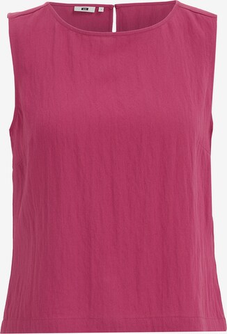 WE Fashion Blouse in Roze: voorkant