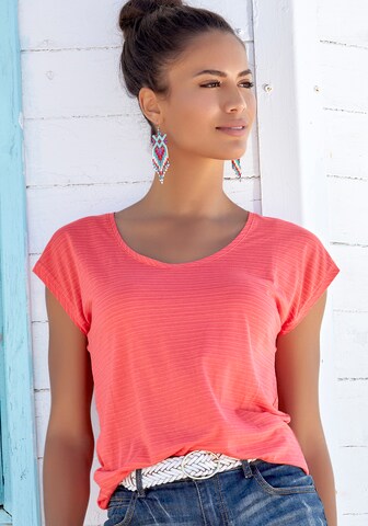 BEACH TIME T-Shirt in Beige: Vorderseite