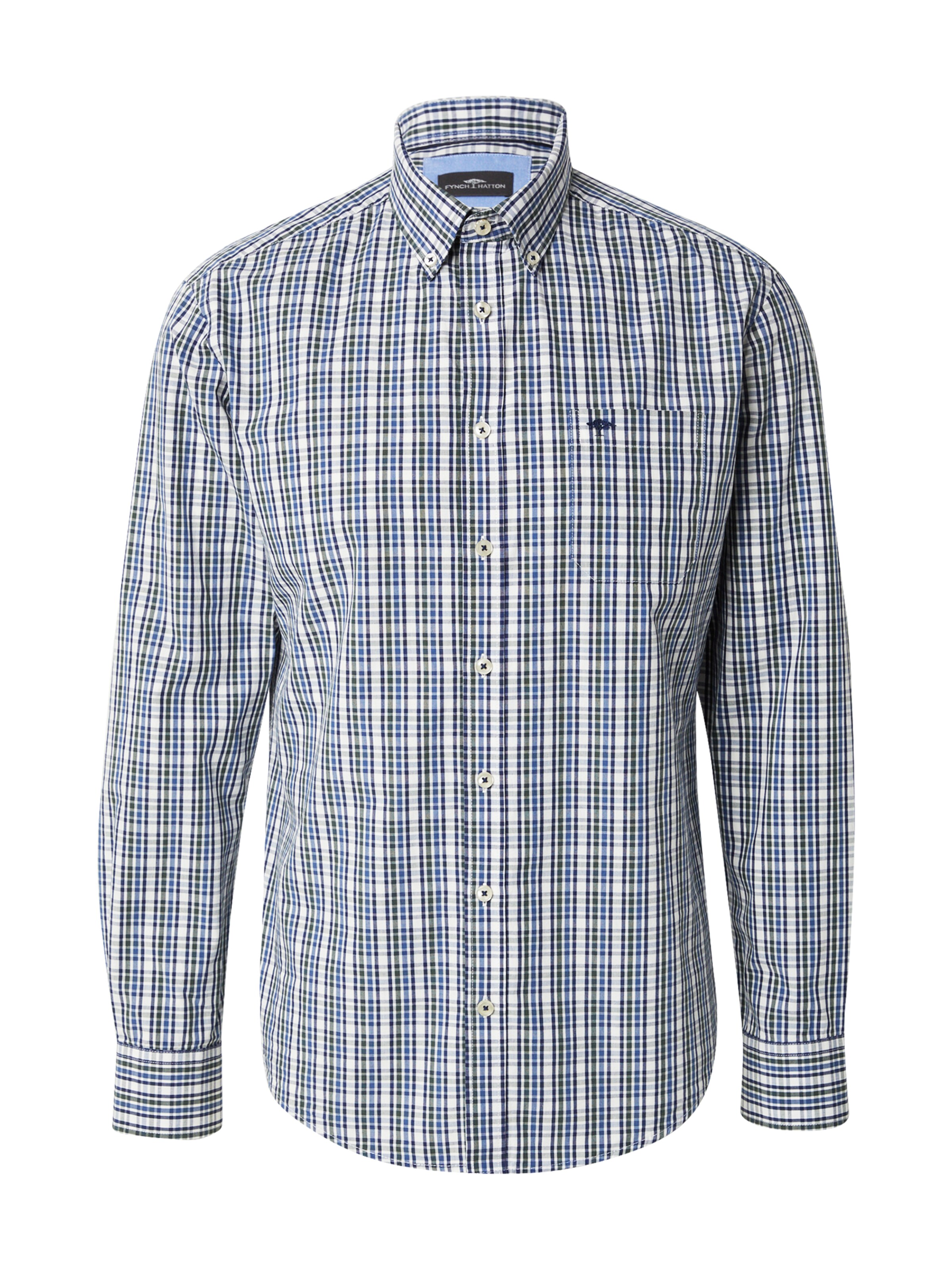 FYNCH-HATTON Regular Fit Hemd in Grün: Vorderseite