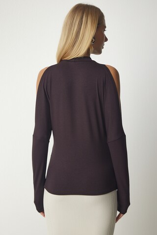 T-shirt Happiness İstanbul en marron