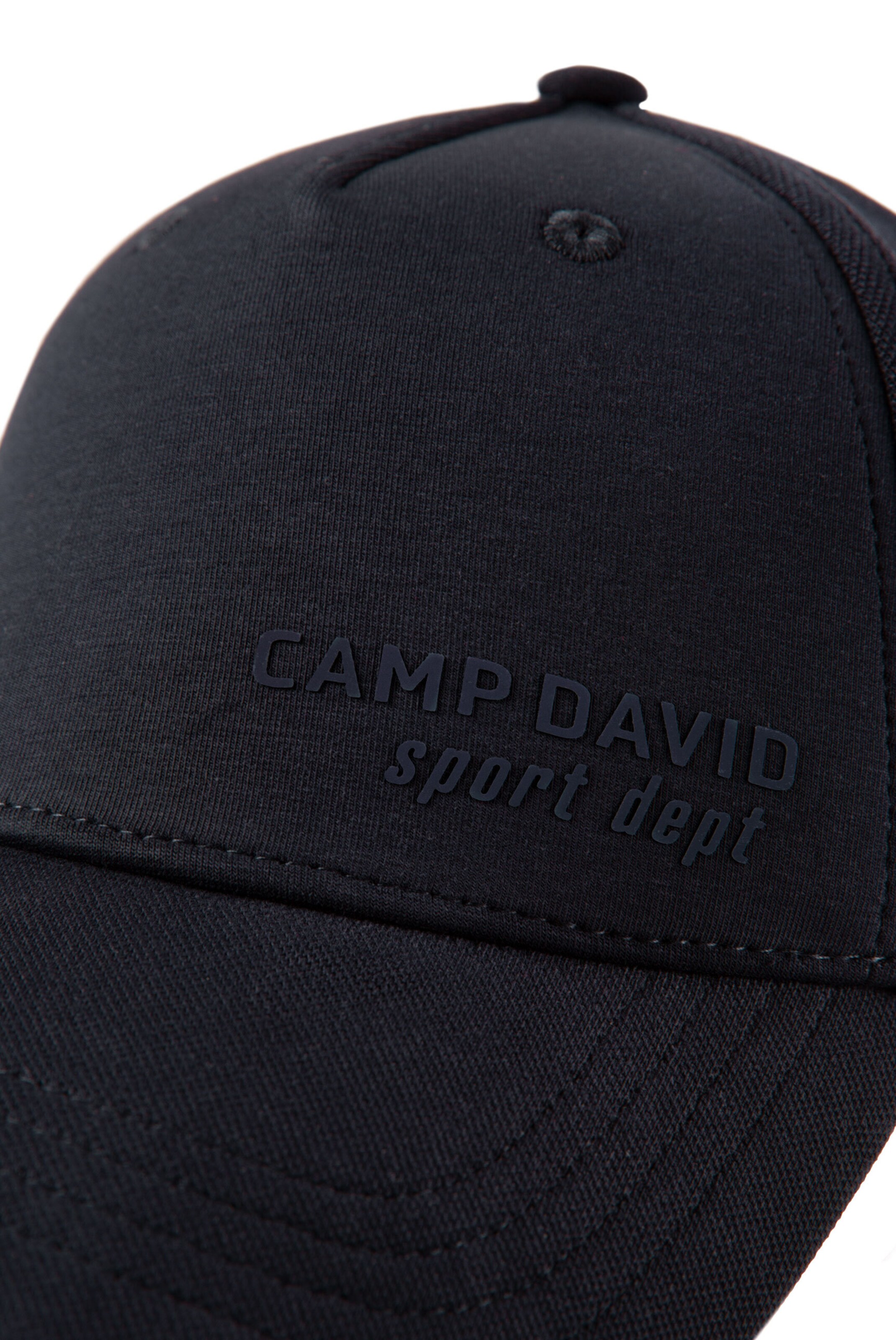 CAMP DAVID Base Cap aus Interlock-Jersey mit Logo Print in Blau