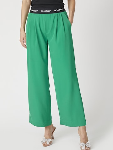Wide Leg Pantalon co'couture en vert : devant