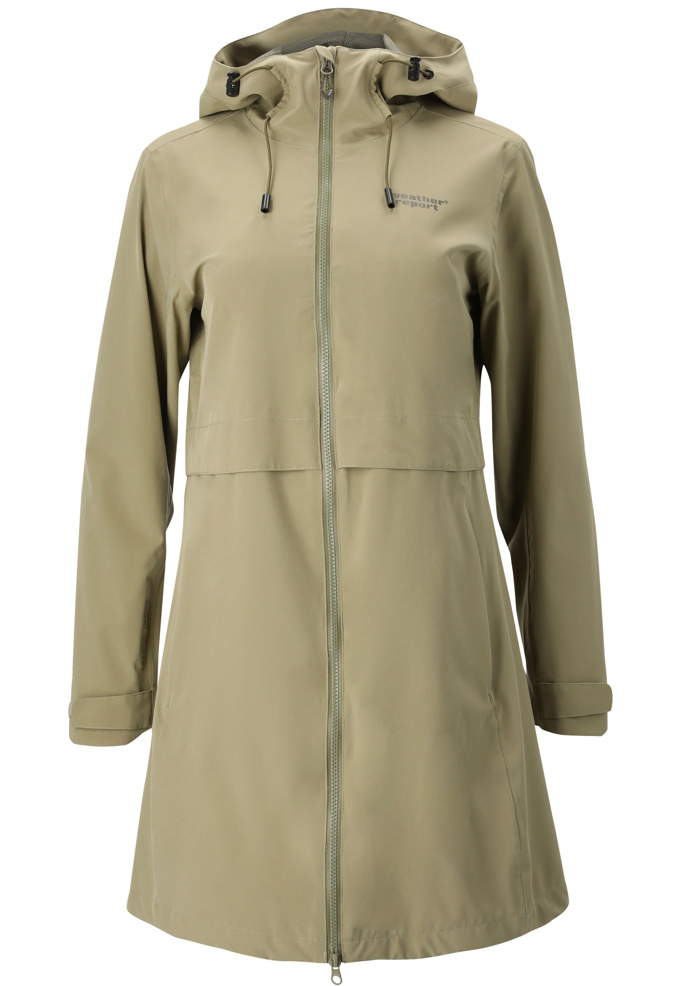 Weather Report Winter parka 'Dayton' in Green: front