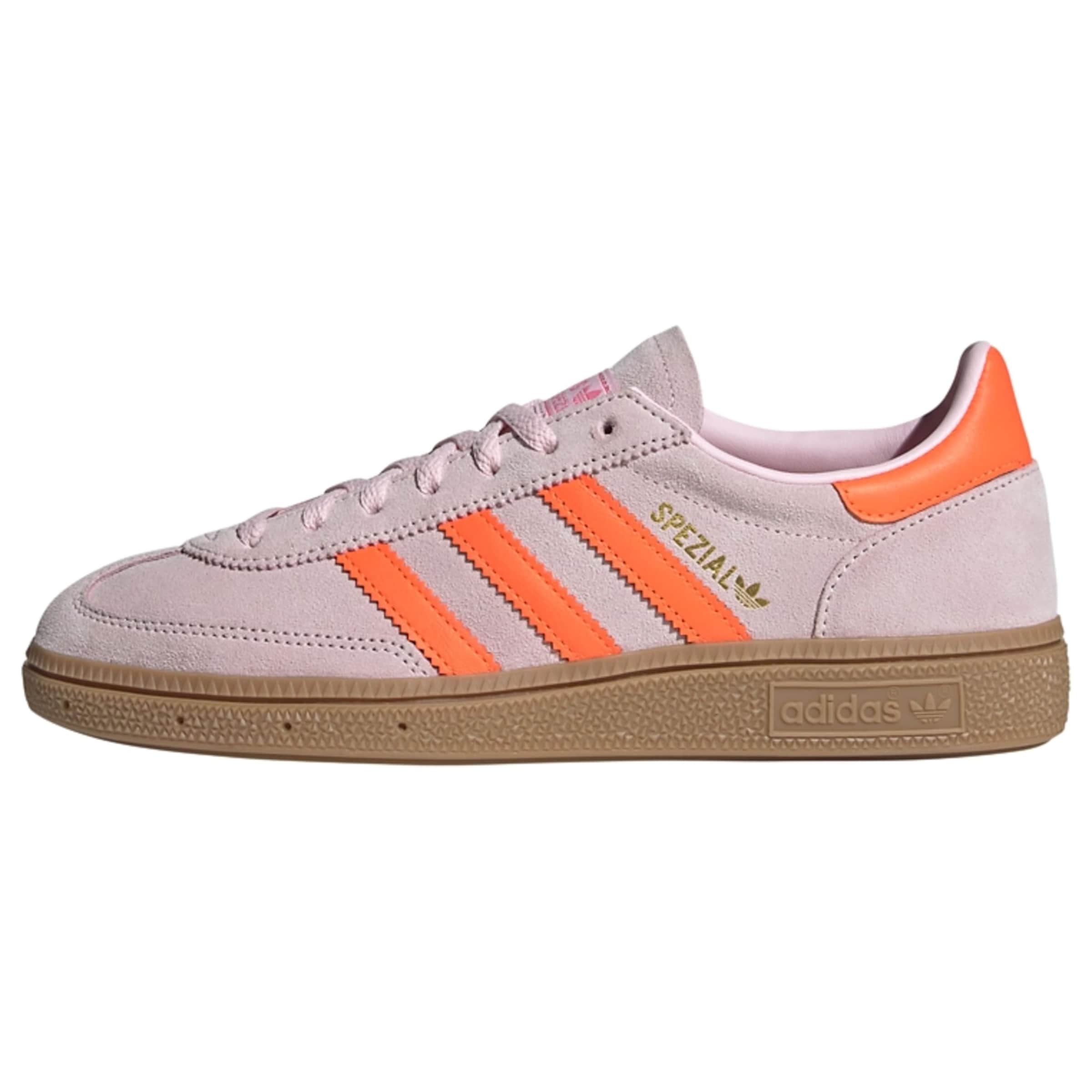 ADIDAS ORIGINALS Baskets basses 'Handball Spezial' en orange fluo / rose ancienne, Vue avec produit