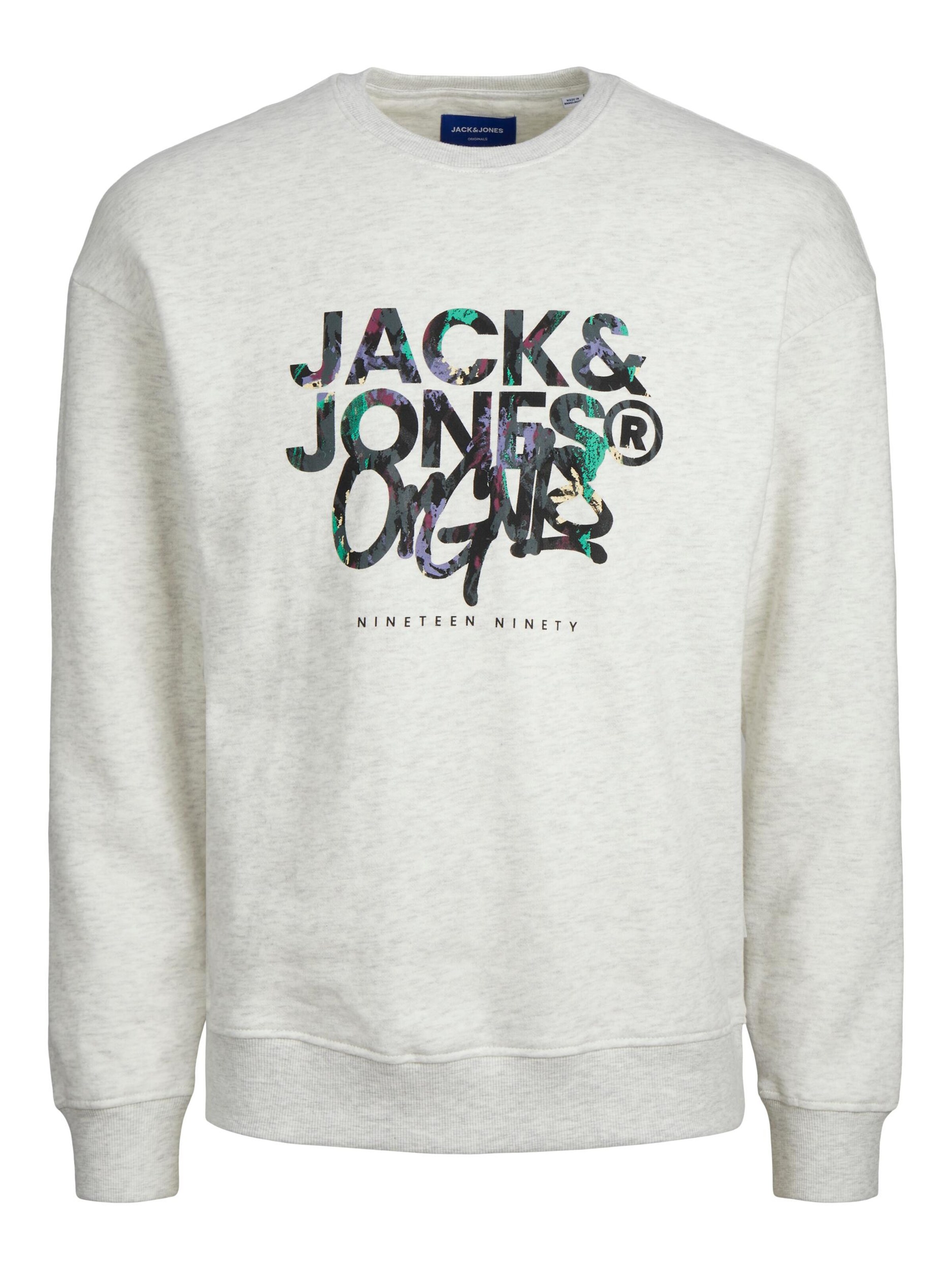 JACK & JONES Sweatshirt 'Silver Lake' in Weiß: Vorderseite