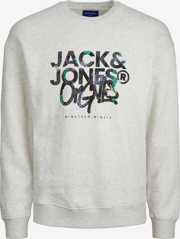 JACK & JONES Суичър 'Silverlake' в бяло: отпред