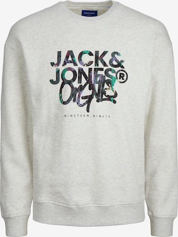 JACK & JONES Суичър 'Silverlake' в бяло: отпред