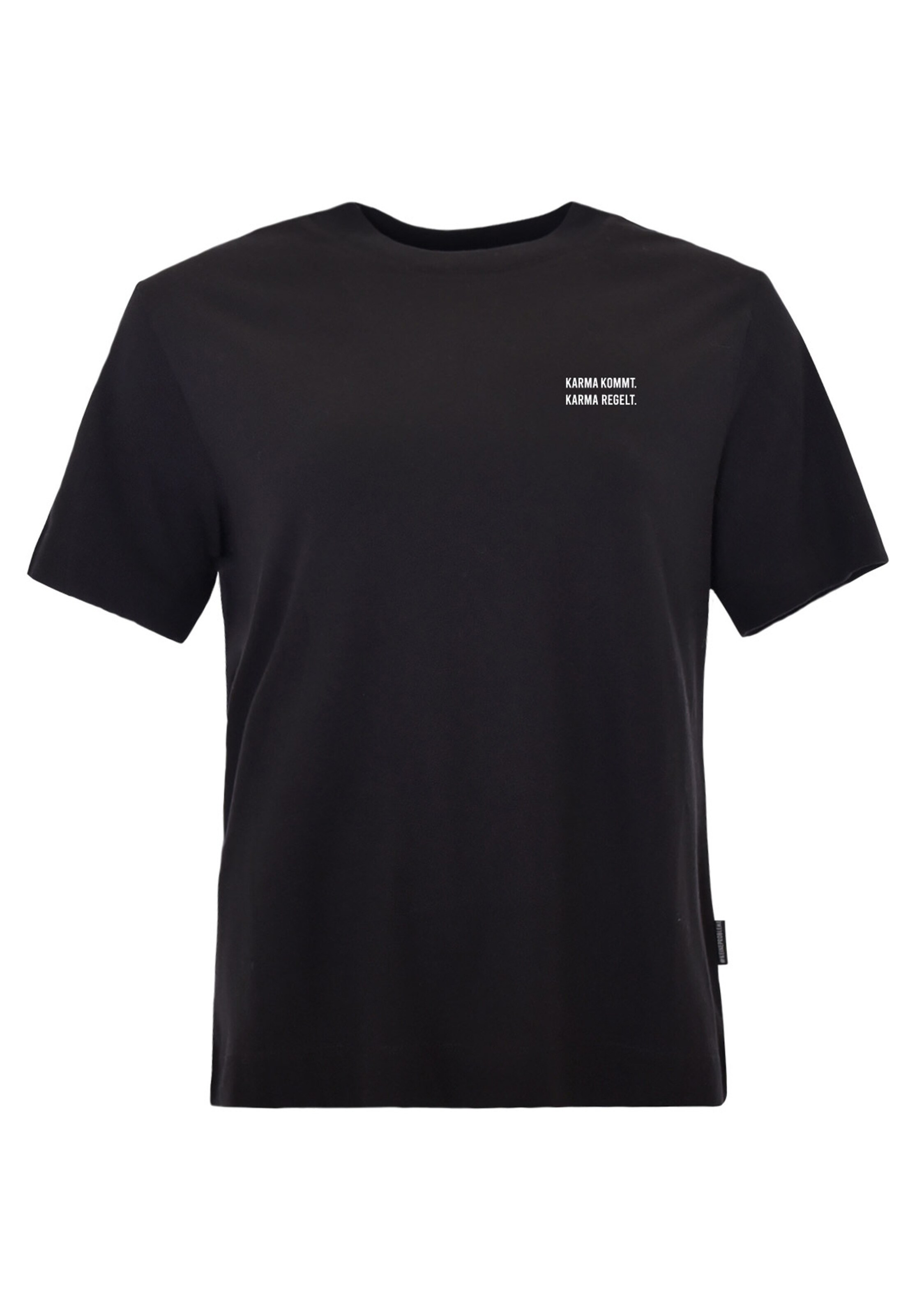 Kleinigkeit Koszulka 'Karma' w kolorze czarny: przód