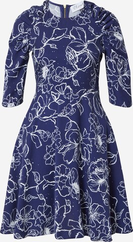 Closet London Dress in Blue: front