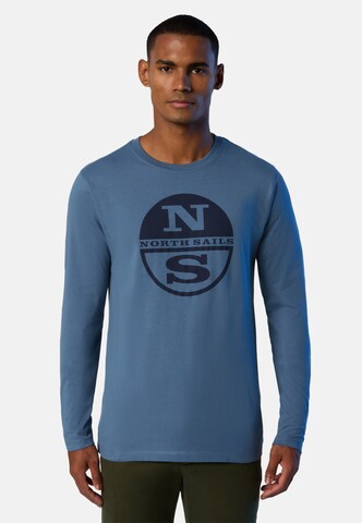 North Sails Functioneel shirt in Blauw: voorkant