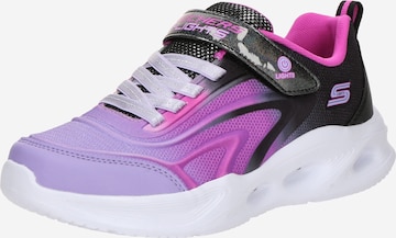 Sneaker 'SOLA GLOW' di SKECHERS in lilla: frontale