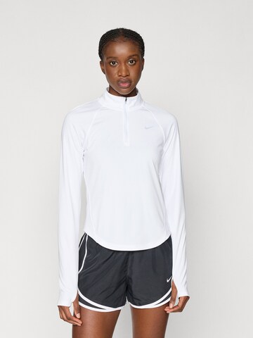 NIKE Performance Shirt 'TEMPO' in White: front