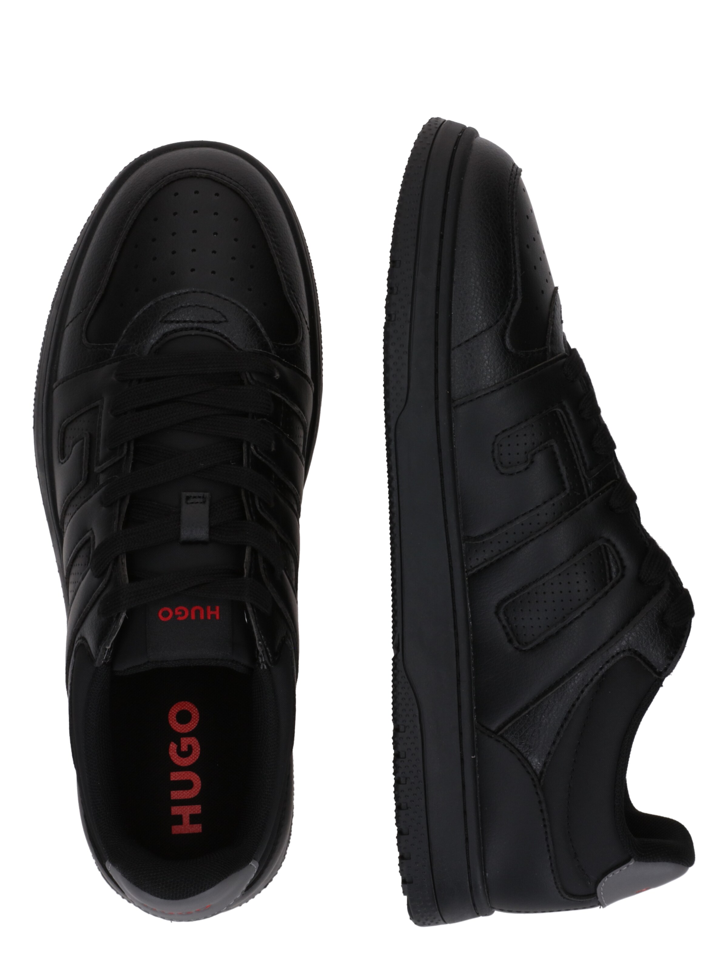 HUGO Matalavartiset tennarit 'Hadrian' värissä musta
