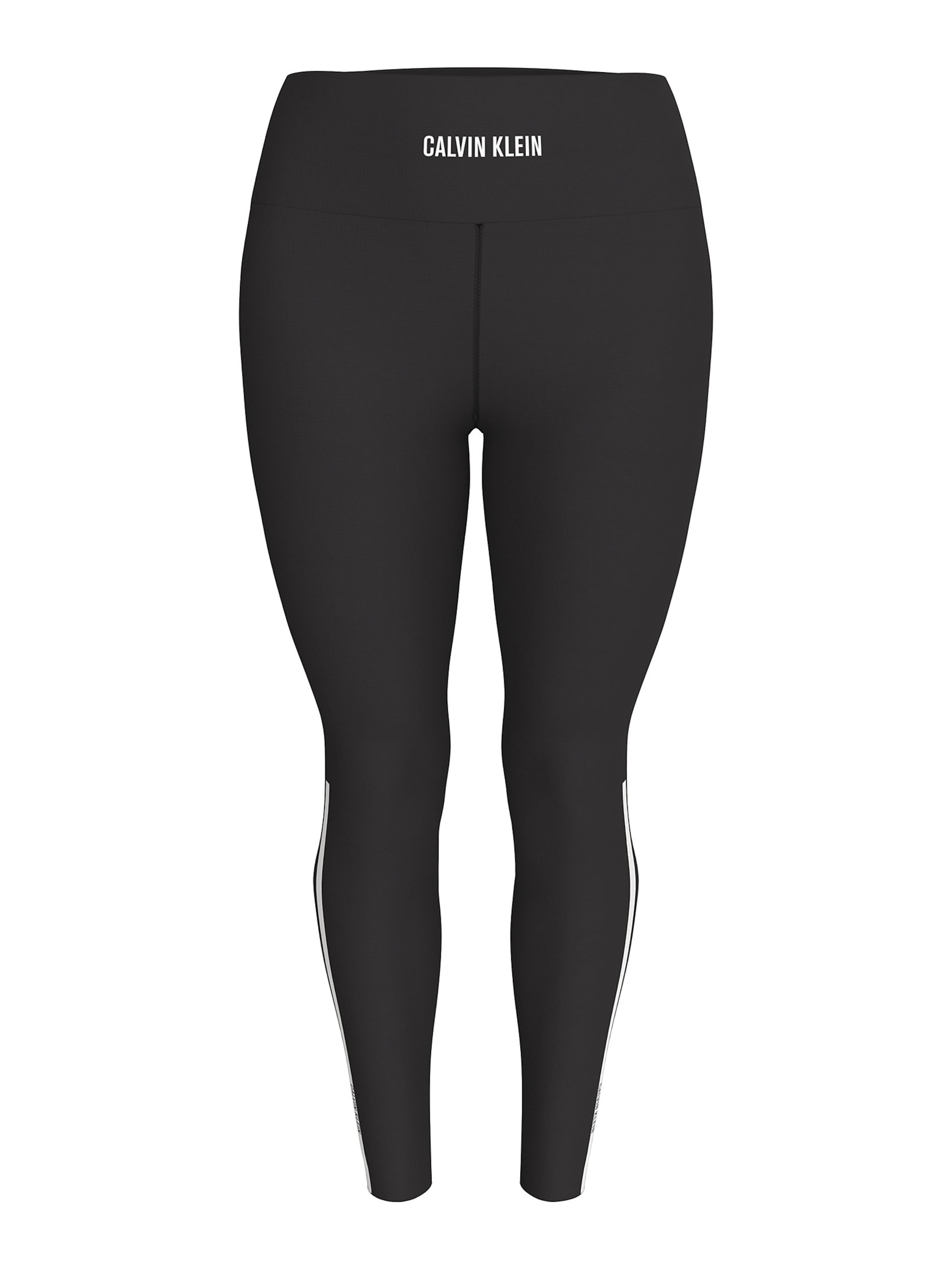 Calvin Klein Sport Skinny Sporthose in Schwarz: Vorderseite
