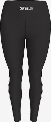 Skinny Pantalon de sport Calvin Klein Sport en noir : devant