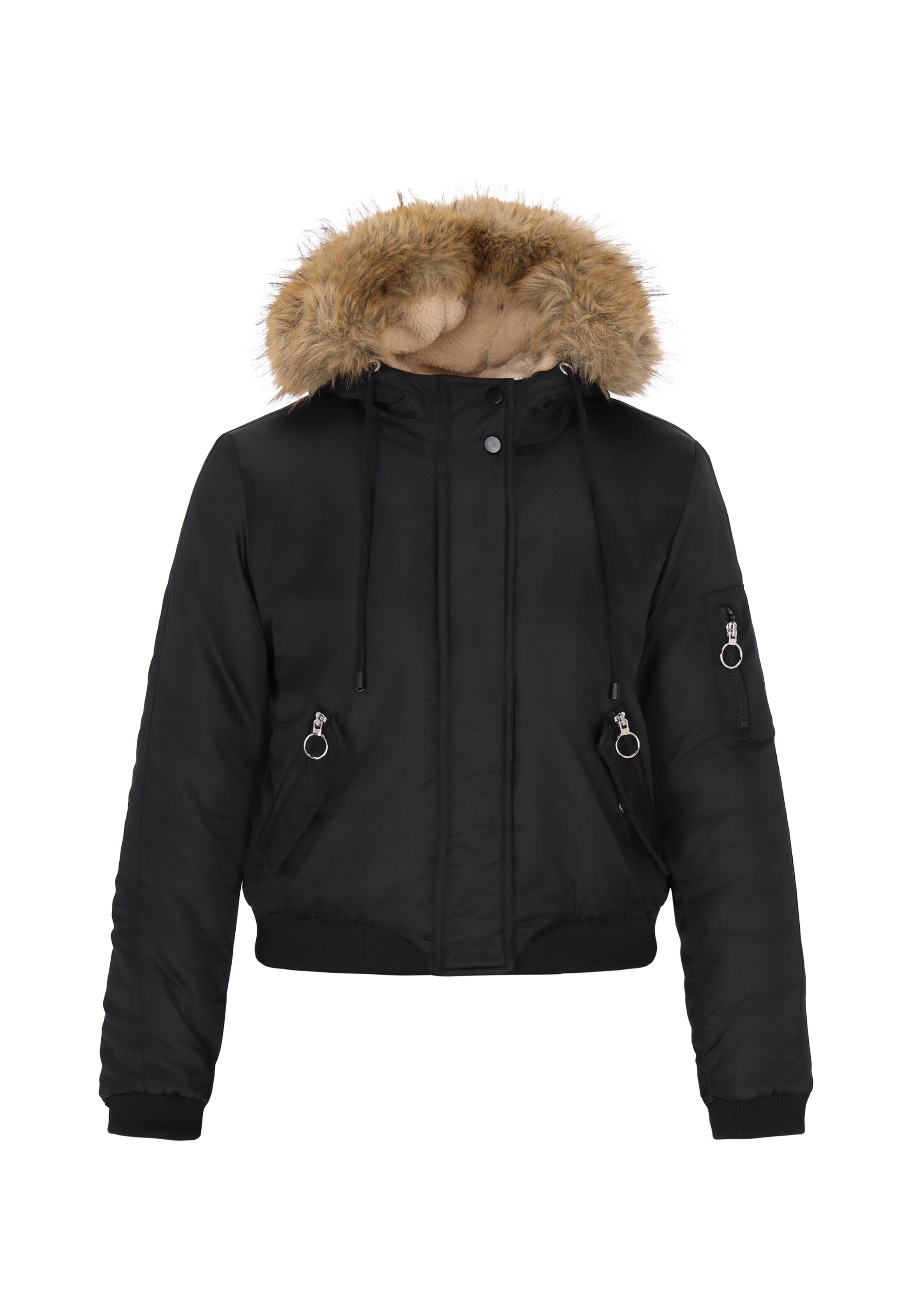 MYMO - Chaqueta de entretiempo en negro: frente