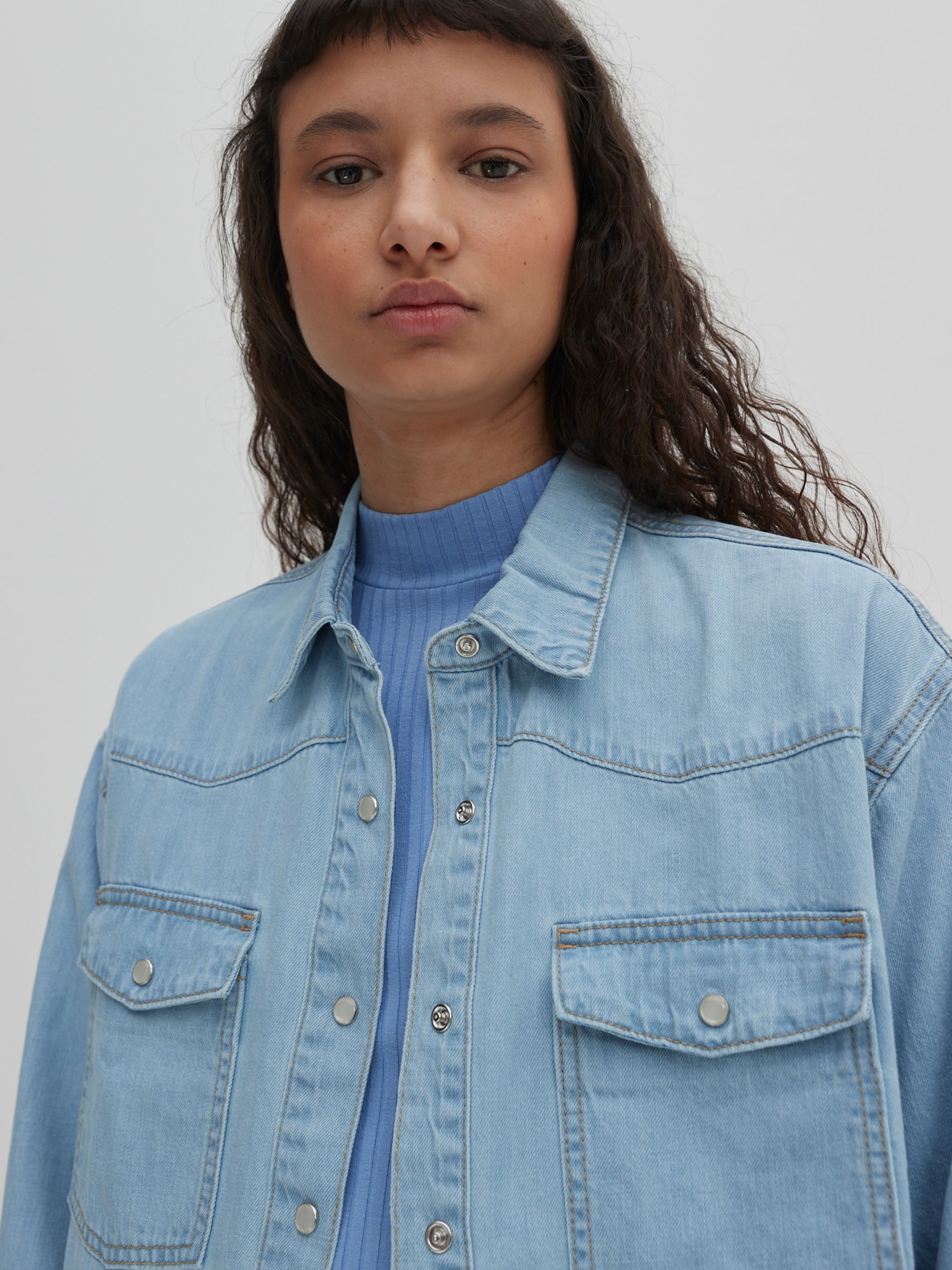 EDITED Produkte Hemd 'Dani' blau
