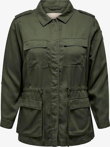 ONLY Carmakoma Between-Season Jacket 'KENYA' in Green: front