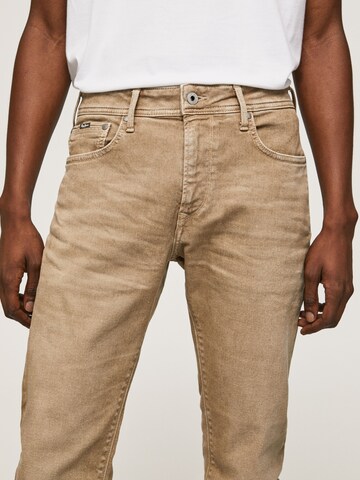 Pepe Jeans Slim fit Jeans 'STANLEY' in Brown