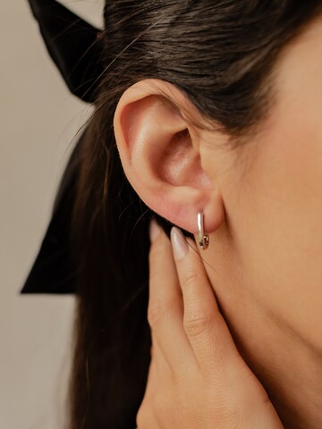 Hey Happiness Oorbellen 'Ellipse' in Zilver