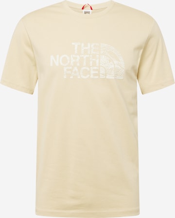 THE NORTH FACE Shirt 'WOODCUT DOME' in Geel: voorkant
