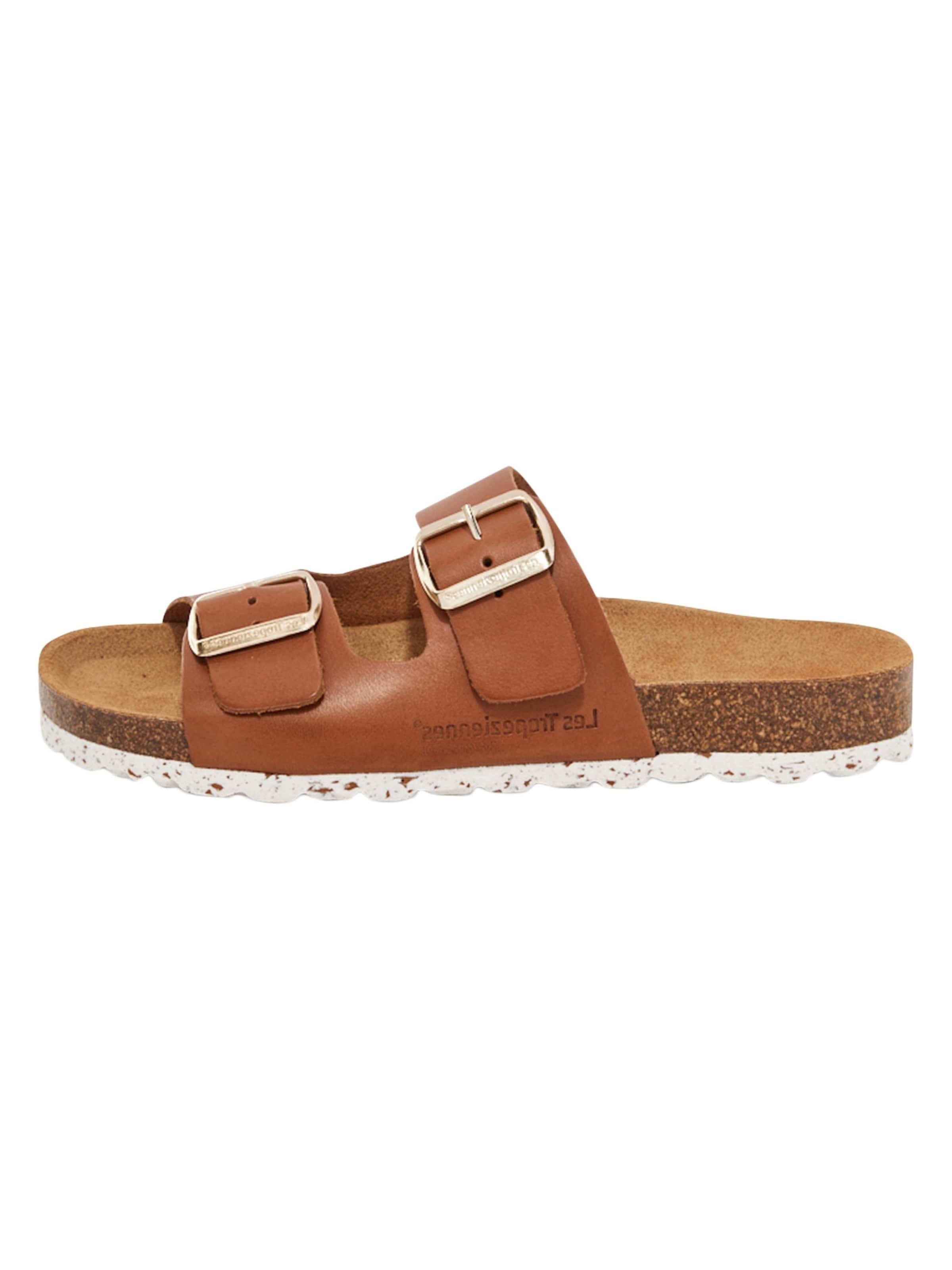 Les Tropéziennes Mules in Brown: front